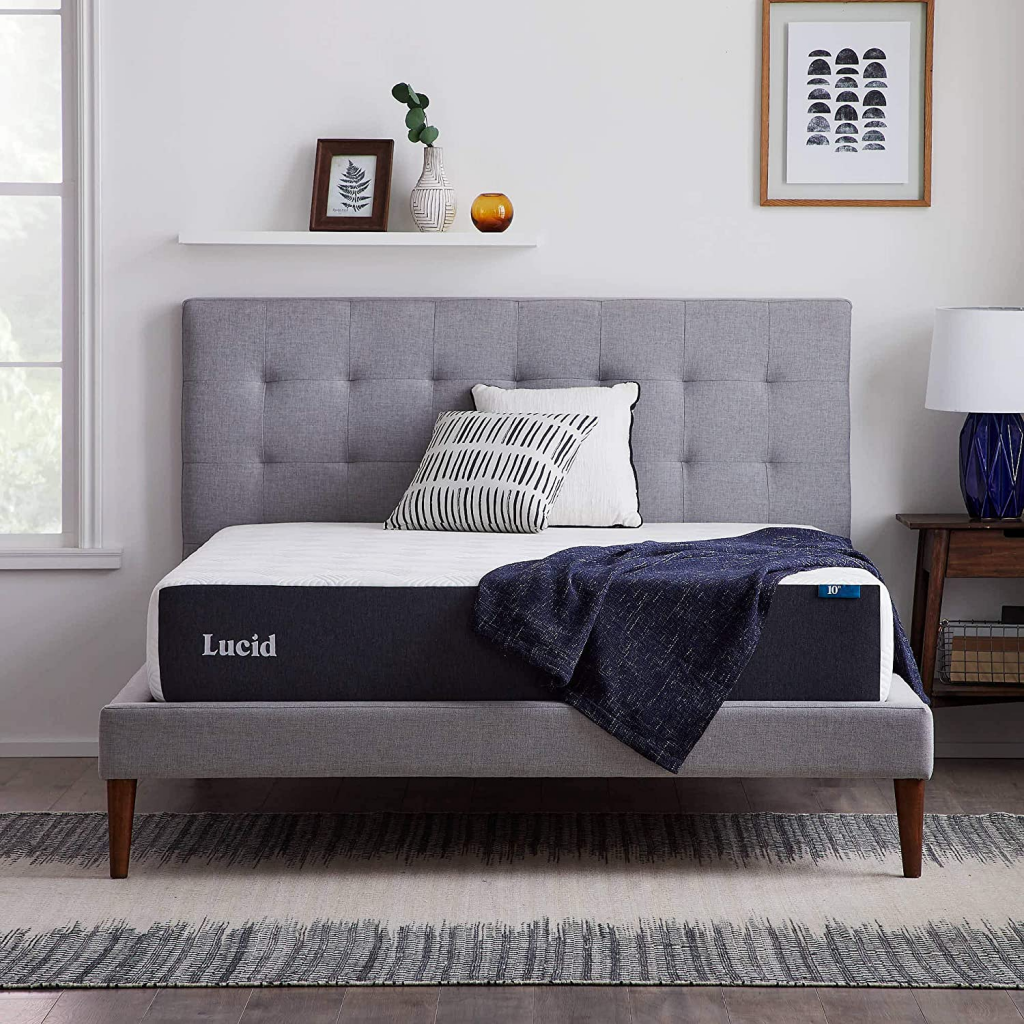 LUCID 10 Inch Memory Foam Firm Feel Mattress Review
